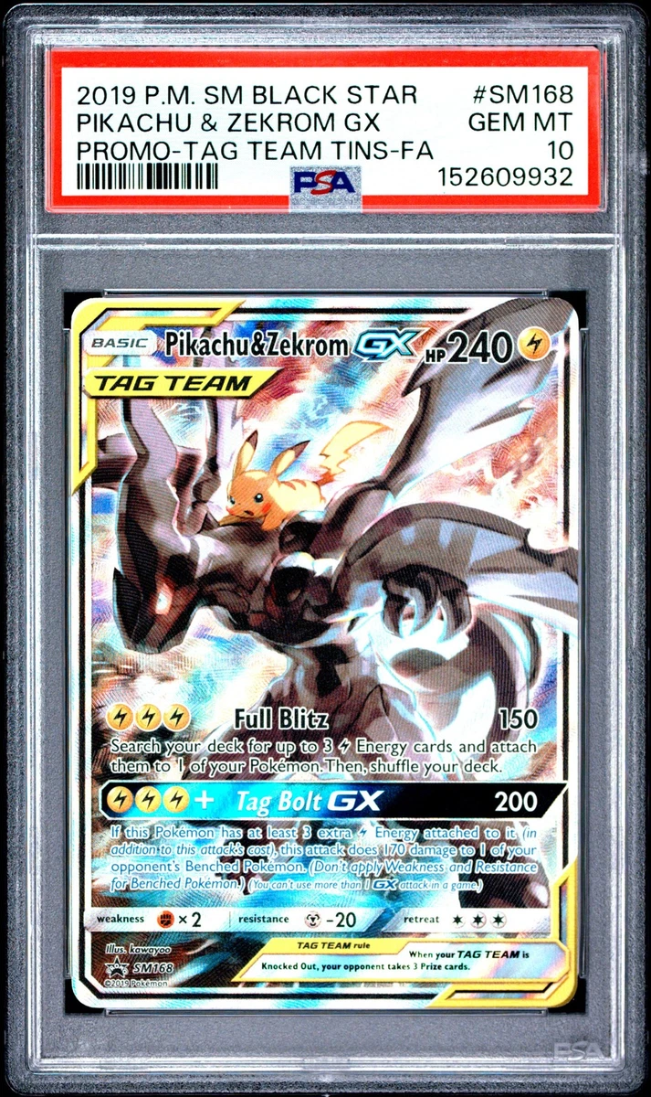 ポケモンカードゲーム Pikachu & Zekrom GX #SM168 GEM MT 10 Pikachu & Zekrom GX SM168 Sm for sale | eBay