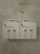 2 x New Open box Apple 60W USB-C Woven Cable 1m Fast Charging iPhone Airpods
