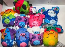 Cows Vs Aliens Lot of 9 Mini Bean Bag Plush Toys NWT