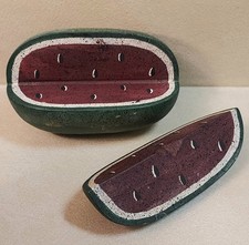 Wooden Watermelon Slice Primitive Folk Art Decor Americana Country