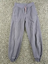 Athleta Girls Sz L (12) Fleece Jogger Sweatpants Pants Light Purple