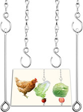 Chicken Vegetable Hanging Feeder Toy for Hens Pet Chicken Veggies Skewer Fruit H
