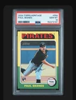 PAUL SKENES RC 2024 Topps Heritage #594 Rookie Pirates PSA 10