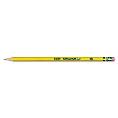 Ticonderoga Soft No. 2 Woodcase Pencils - #2 Pencil Grade - Black Lead - Yellow