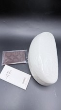 COACH Hard Shell Sunglasses Case Ivory Embossed