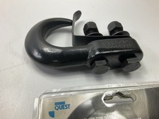 Carquest 71057 Bolt On Heavy Duty Tow Hook With Keeper - Black - 10000 Lbs Max