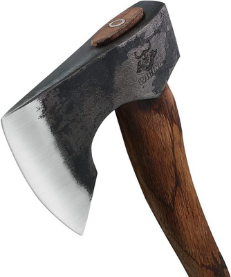 #ad 13.5 Inch Hatchet Camping Axes and Hatchets 1065 Carbon Steel and Beech Handle $46.19