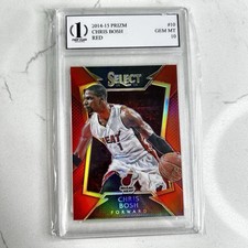 2014-15 Panini Prizm Chris Bosh #10 Red Prizm FCG 10 Graded Basketball Card