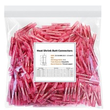 100Pcs HeHeat Shrink Butt Wire Splice Connectors Seal Crimp Terminals Waterproof