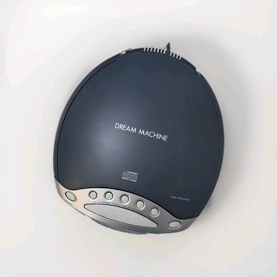 Sony Dream Machine ICF-CD843V AM FM Radio CD Player Alarm Clock Tested WORKING - Image 3 of 4