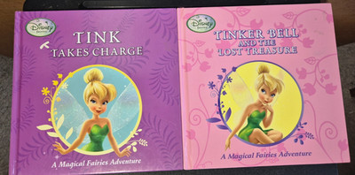 Disney Fairies TINKER BELL AND THE LOST TREASURE & TINK TAKES CHARGE HB 2010