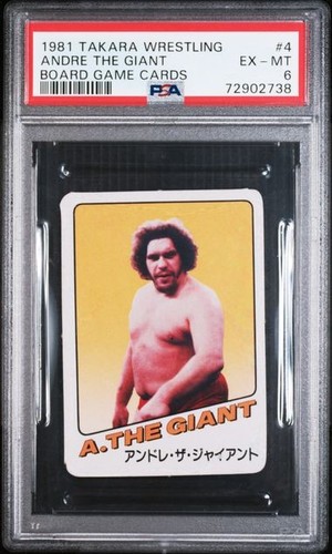 1981 Takara Wrestling ANDRE THE GIANT Japanese Game Card RC #4 - PSA 10 GEM MT