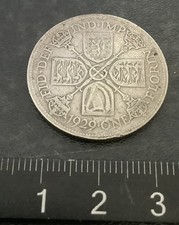 1929 King George V - one florin - .500 Silver coin GB