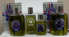 2 Glass Bottles British Sterling 2 oz Cologne Splash original 90s by MEM + 2