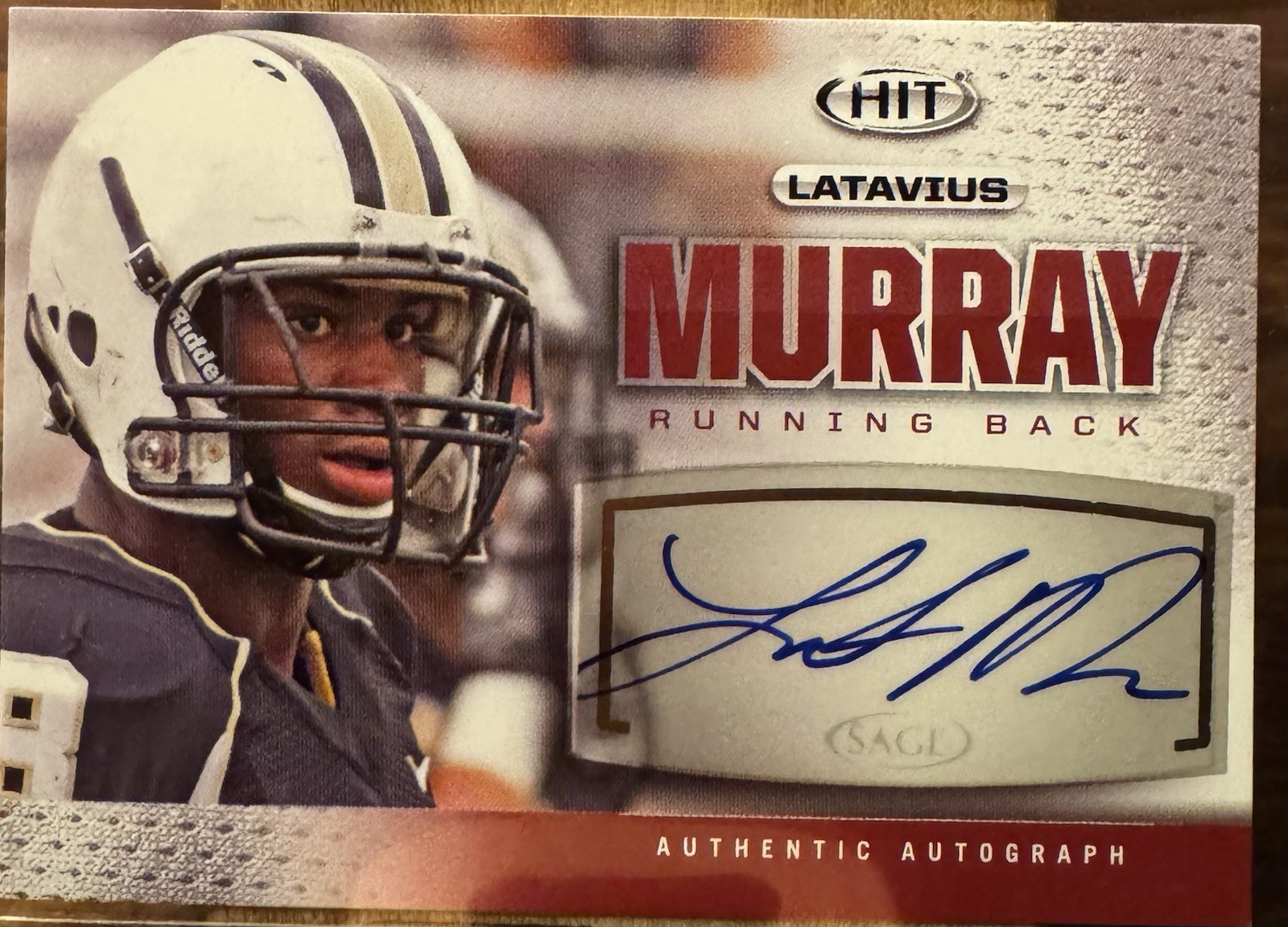 Latavius Murray SA-GE Hit Autographs #A128 Base