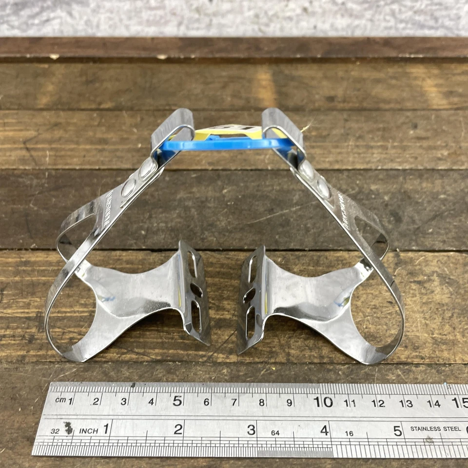 Vintage Christophe Toe Clips Small Made in France Brevete SGDG Bike Pedal Set - Image 2 of 4