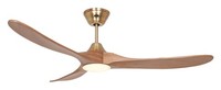 Dc Deckenventilator Mit Fernbedienung Led Licht Eco Genuino Messing Eiche 152Cm
