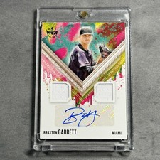 2021 Panini Diamond Kings Braxton Garrett #DKMS-BG Dual Patch Auto Marlins