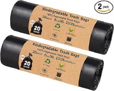 Compostable Camping Toilet Bags - 40 Count, 8 Gallon, 30 Liter, Portable Toil...