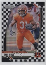 2024 Panini Prizm Black & White Checker Prizm Zack Moss #56 1e5k