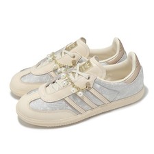 adidas Originals Samba OG W Pearl Wonder White Gold Silver Women Casual JQ2616