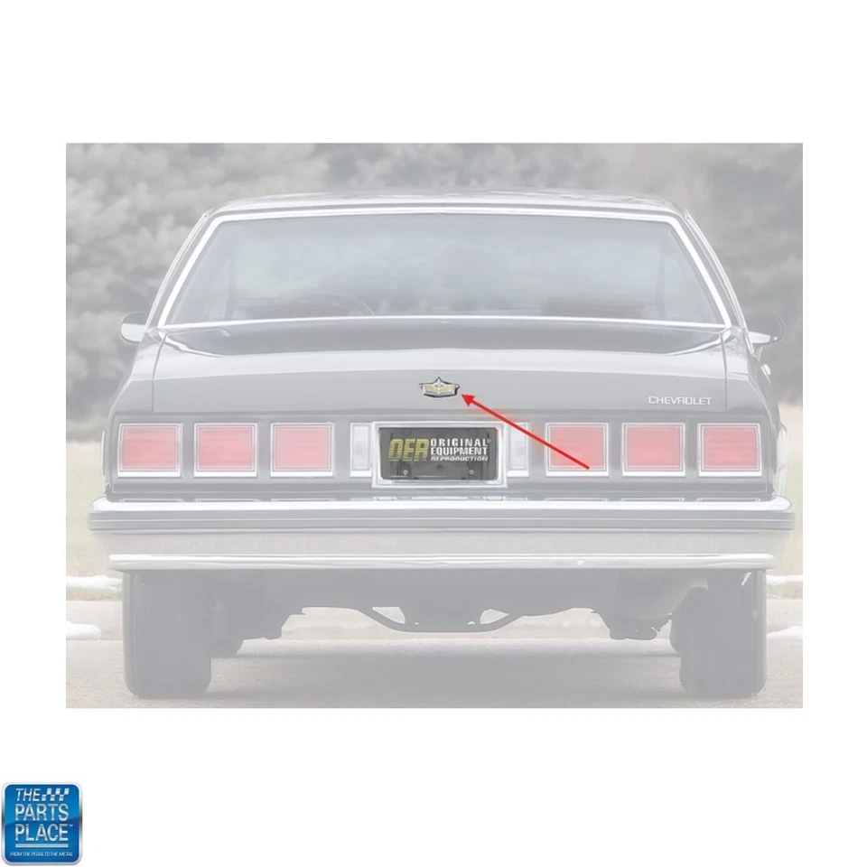 Cubierta de bloqueo de maletero Impala 1977-90 Caprice 1977-85 emblema flor de lis GM 20640496 Foto 4 de 4