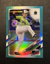2021 Topps Chrome NPB Yasuhiro Ogawa RC Aqua #144/199 Card No. 69