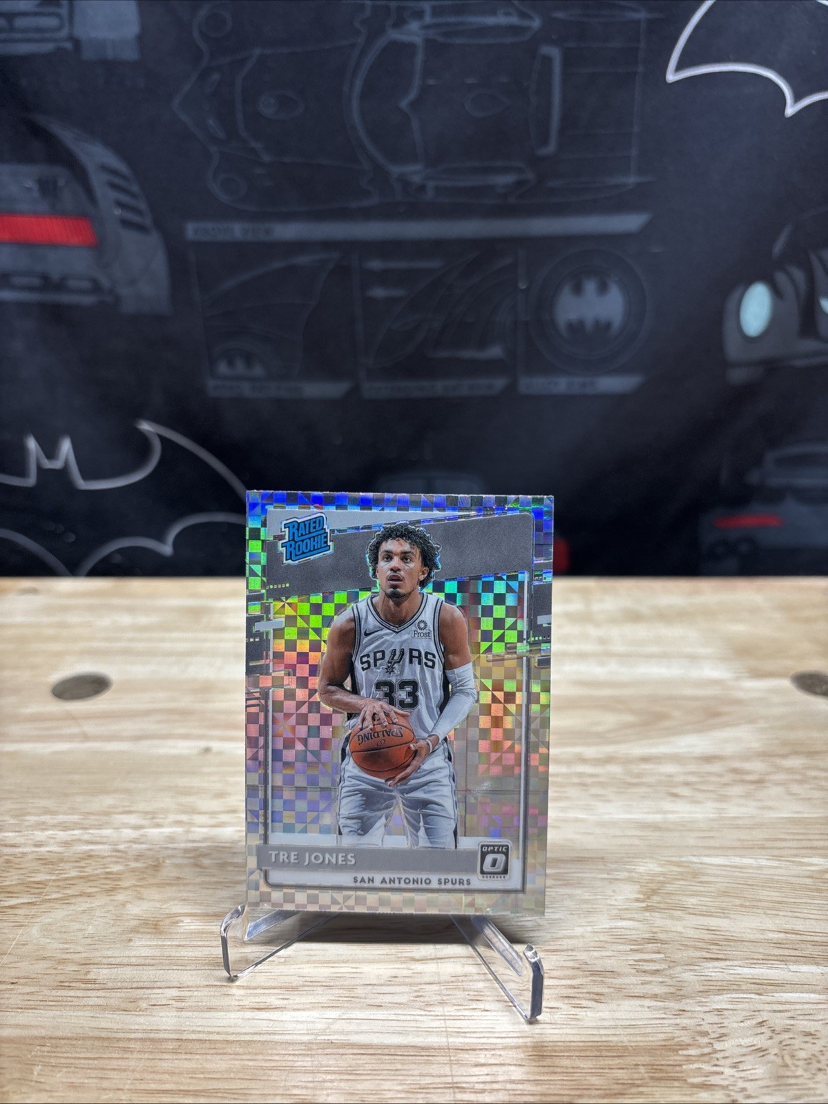 2020-21 Donruss Optic Checkerboard Prizm Tre Jones #188 RC *BENCHWARMER CARDS*