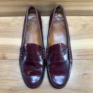 GH BASS WEEJUNS Bradford Moc Toe Loafers Mens 13 D Burgundy Business Casual G.H.BASS Larson Weejuns&reg; Moc-Toe Slip-On Loafers, Wine  main image 3