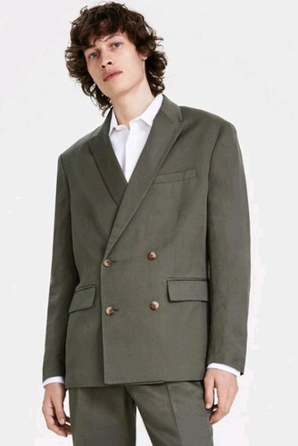 Mens Clasic-Fit Solid Double Breasted I.N.C. International Concepts Suit Jacket