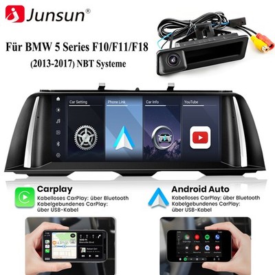 Carplay Linux Autoradio USB BT Für BMW 5er F10 F11 F18 2013-2017 NBT Mit Kamera