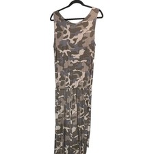 ZENANA Super Soft Jersey Knit Camo Jumpsuit L Casual Loungewear