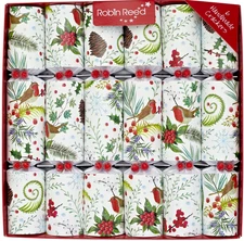 Robin Reed Festive Foliage Christmas Crackers 6pc 12" Party Favor 61926PICCADILY