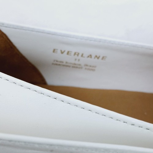 Everlane SZ 11 The Modern Loafer in White NEW Sold Out Minimal Classic Modern - Picture 8 of 12