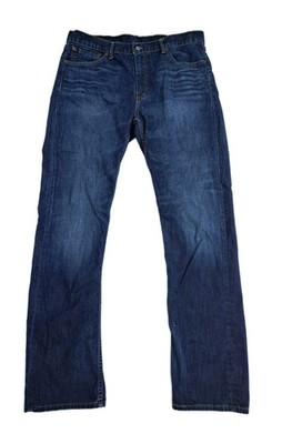 90s LEVI’S 504 dark blue baggy jeans W32 Levis 504 Jeans Men's 36x36 Dark Blue Wash Distressed Denim Pants