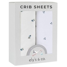 Ely's Co. Patent Pending Waterproof Crib Sheets, 100 Cotton with Waterproo...
