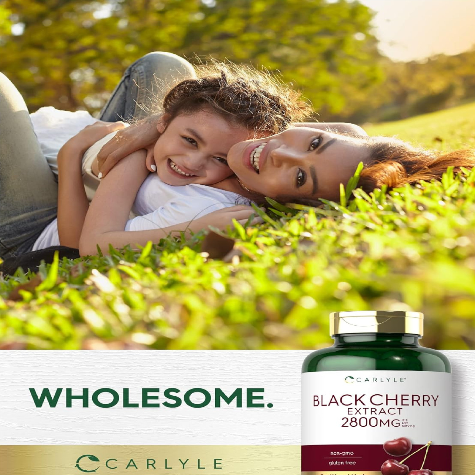 Carlyle Black Cherry Extract Concentrate 2800 mg | 240 Capsules | Non-GMO...