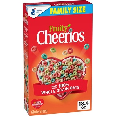 Fruity Cheerios Cereal, Heart Healthy Cereal, Made with 100% Whole Grain Oats, F