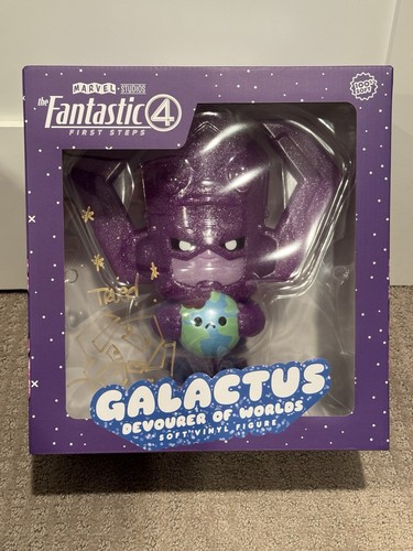 Signed SDCC 2025 100% Soft Translucent Glitter Edition Galactus Vinyl Figure