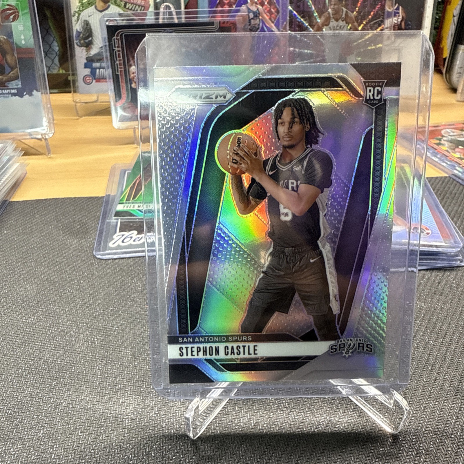 2024-25 Stephon Castle RC Panini Prizm Silver Prizm Rookie Card Spurs #234