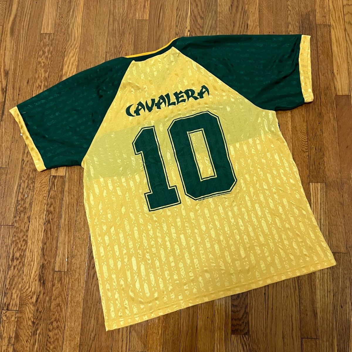 Vintage Soulfly Prophecy Cavalera Yellow Green Soccer Jersey