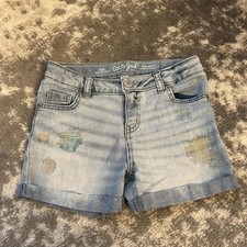 Cat Jack Girls' Jeans Faded Jeans Shorts Medium 7-8