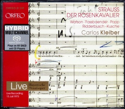 RICHARD STRAUSS: DER ROSENKAVALIER   3-SA-CD-BOX m. CLAIRE WATSON, LUCIA POPP ua