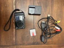 Sony Cyber-shot DSC-H55 14.1MP Digital Camera Black 10x Zoom Bundle TESTED WORKS