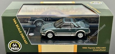 PARA64 Paragon 1985 Toyota MR2 MK1 Green / Gold LHD 1:64