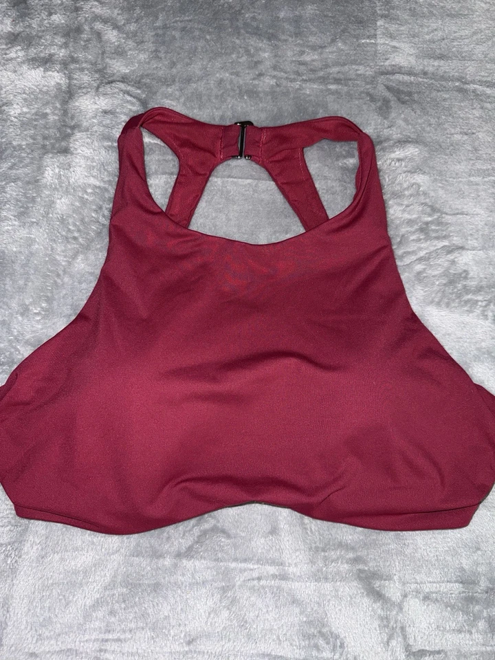 Sujetador deportivo 36B/C Athleta para mujer rojo con almohadillas atletismo Foto 2 de 4