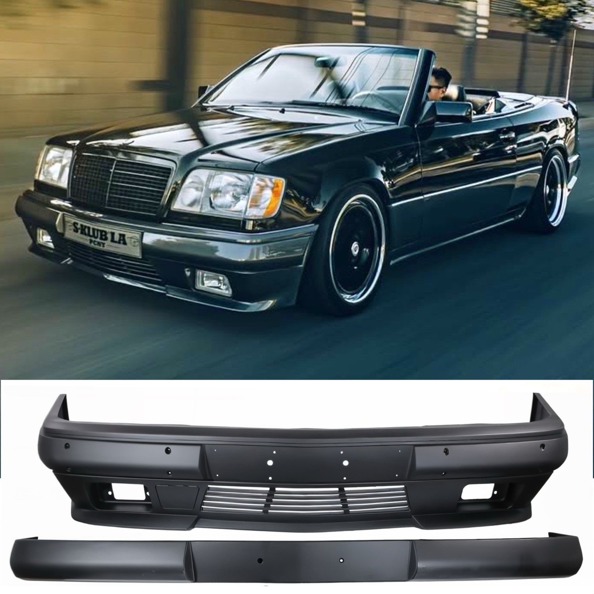 Mercedes Benz W124 AMG Front Bumper ABS Plastic W124 C124 S124