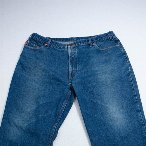 Mustang Jeans Mens 46x28 (44x25 actual) Straight Fit Dark Blue Wash Denim Pants - Picture 2 of 12