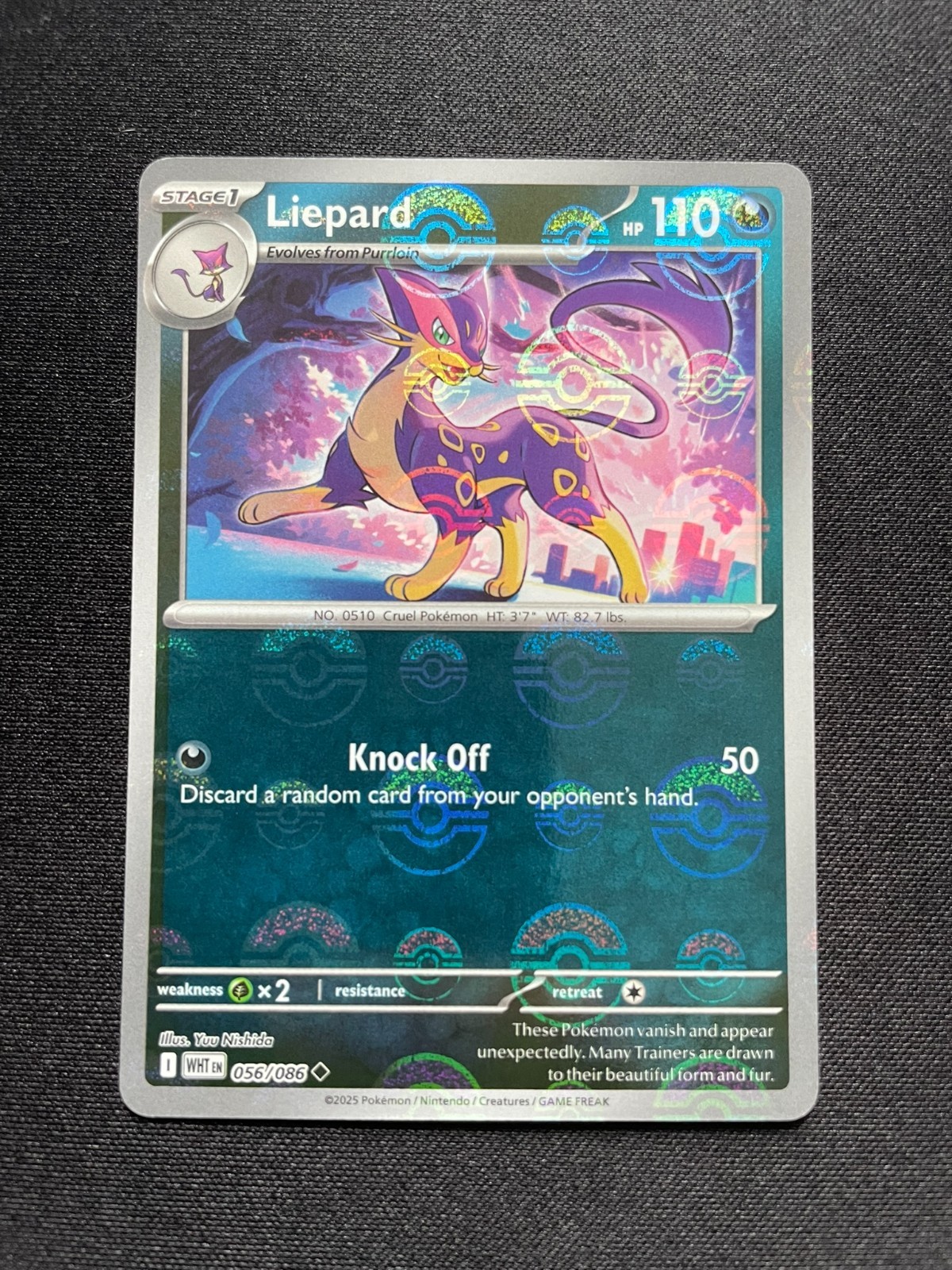 Liepard (Poke Ball Pattern) 056/086 Sv: White Flare Holo - Near Mint