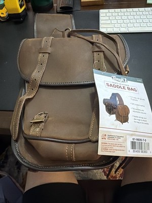 Tough1 Soft Leather Saddle Bag NWT 61-9935! NWT